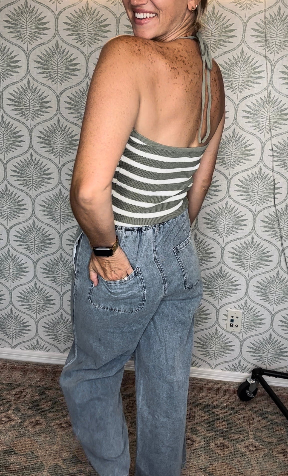 Restocked: Wide Leg Drawstring Denim