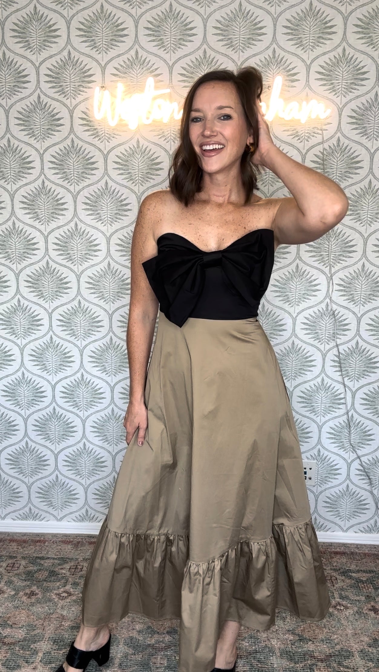 Draped Bow Dress