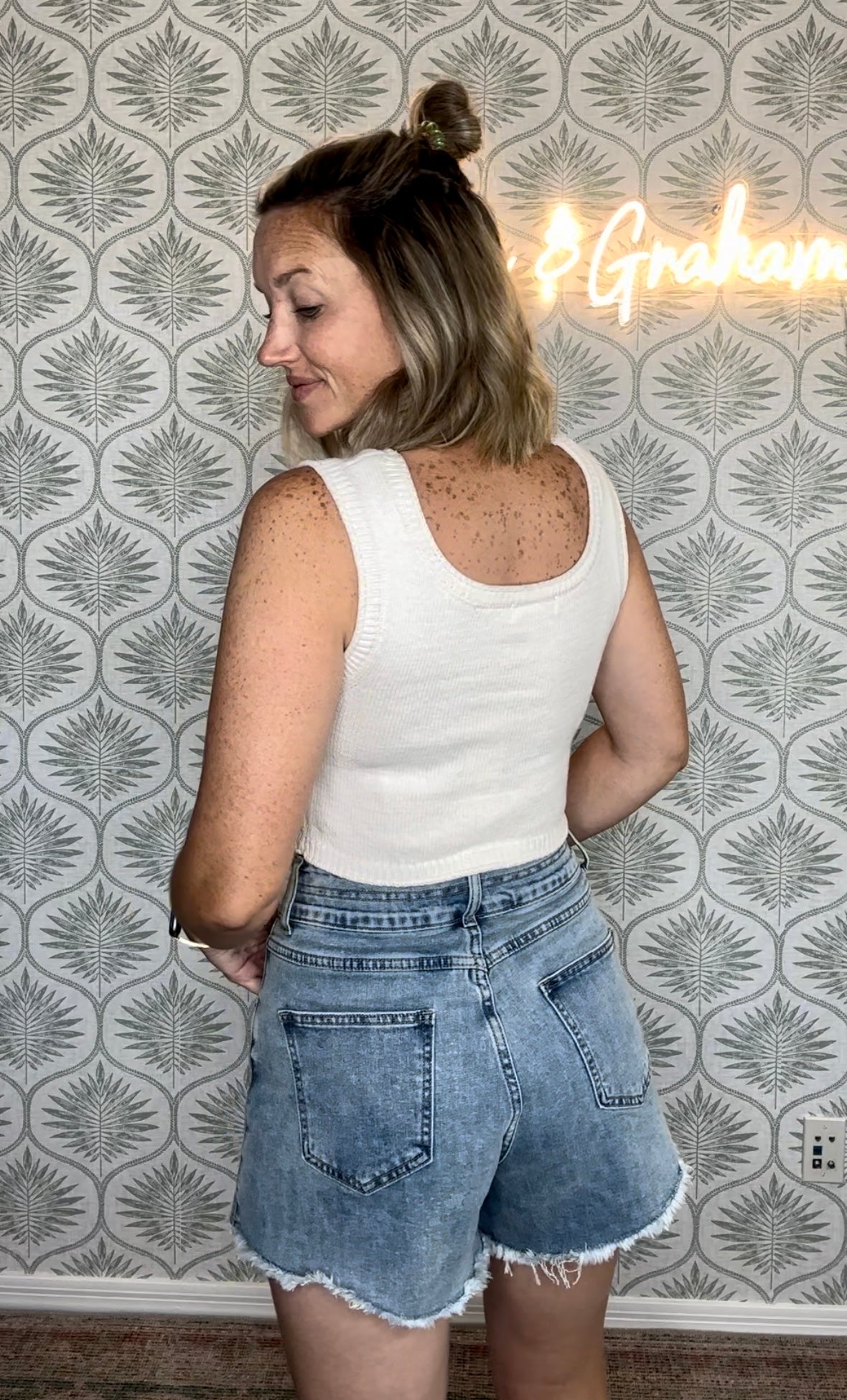 Ivory Knit Tank