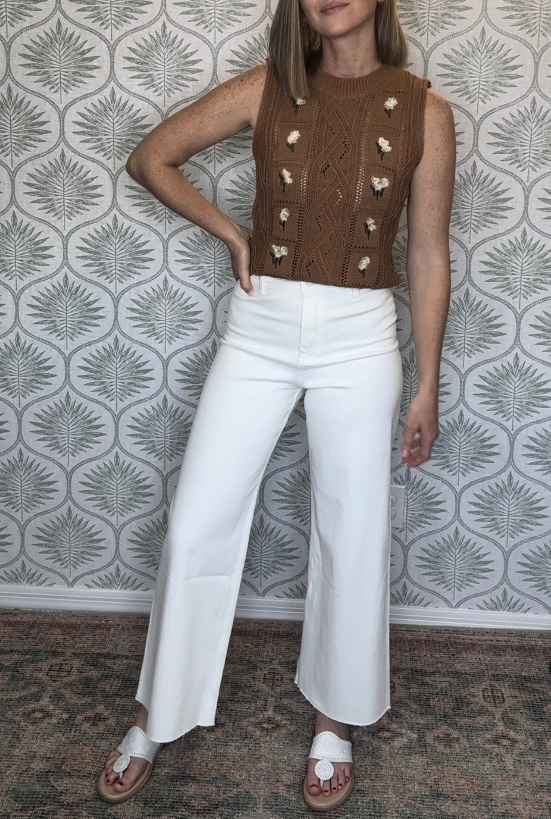 White Wide Leg Pant