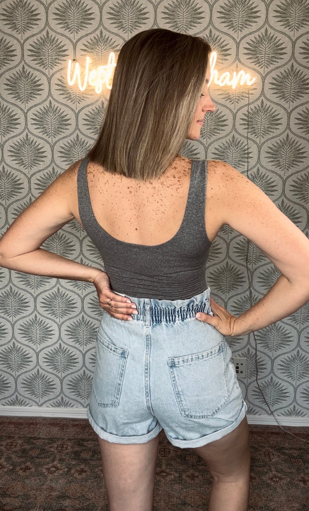 High Waisted Light Denim