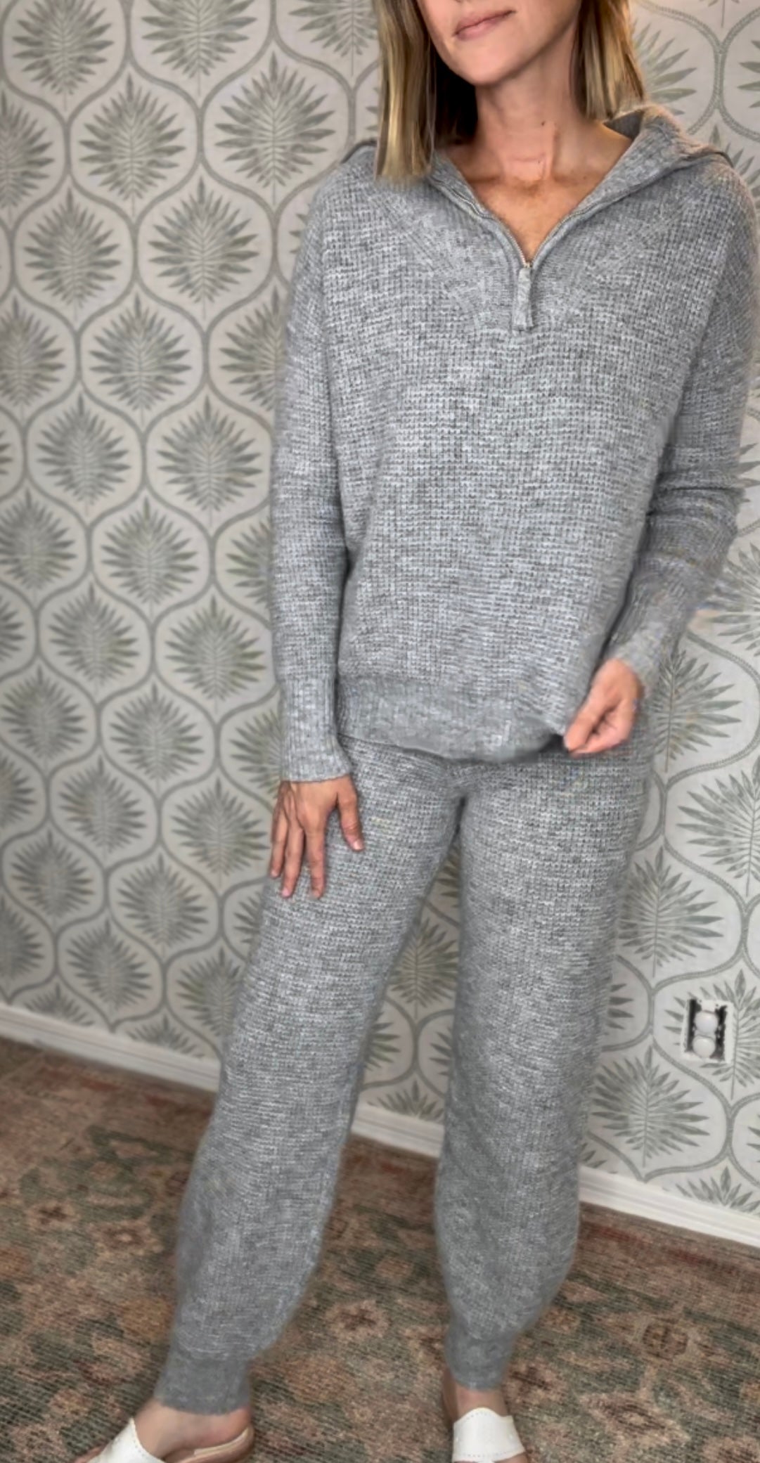 Grey Waffle Joggers