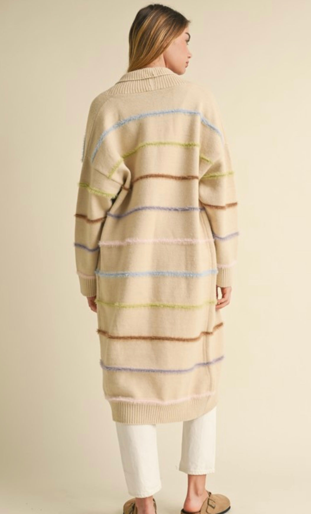 Neutral Rainbow Cardigan
