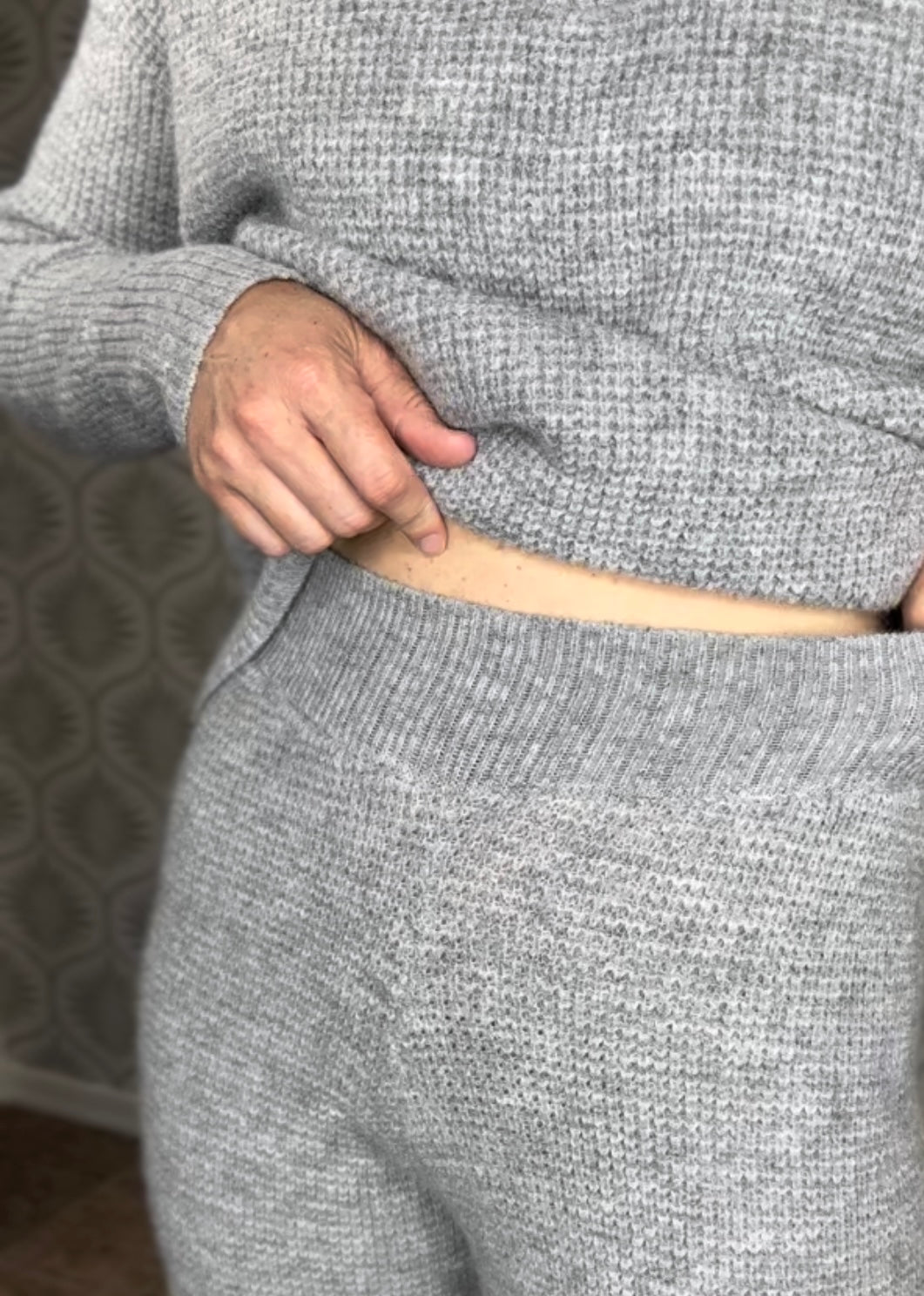 Grey Waffle Joggers