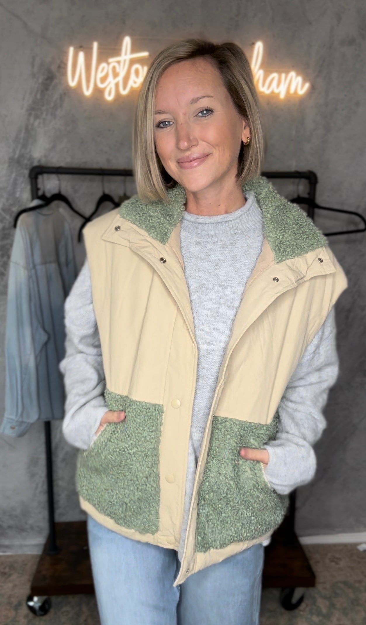 The Aquamarine Teddy Vest