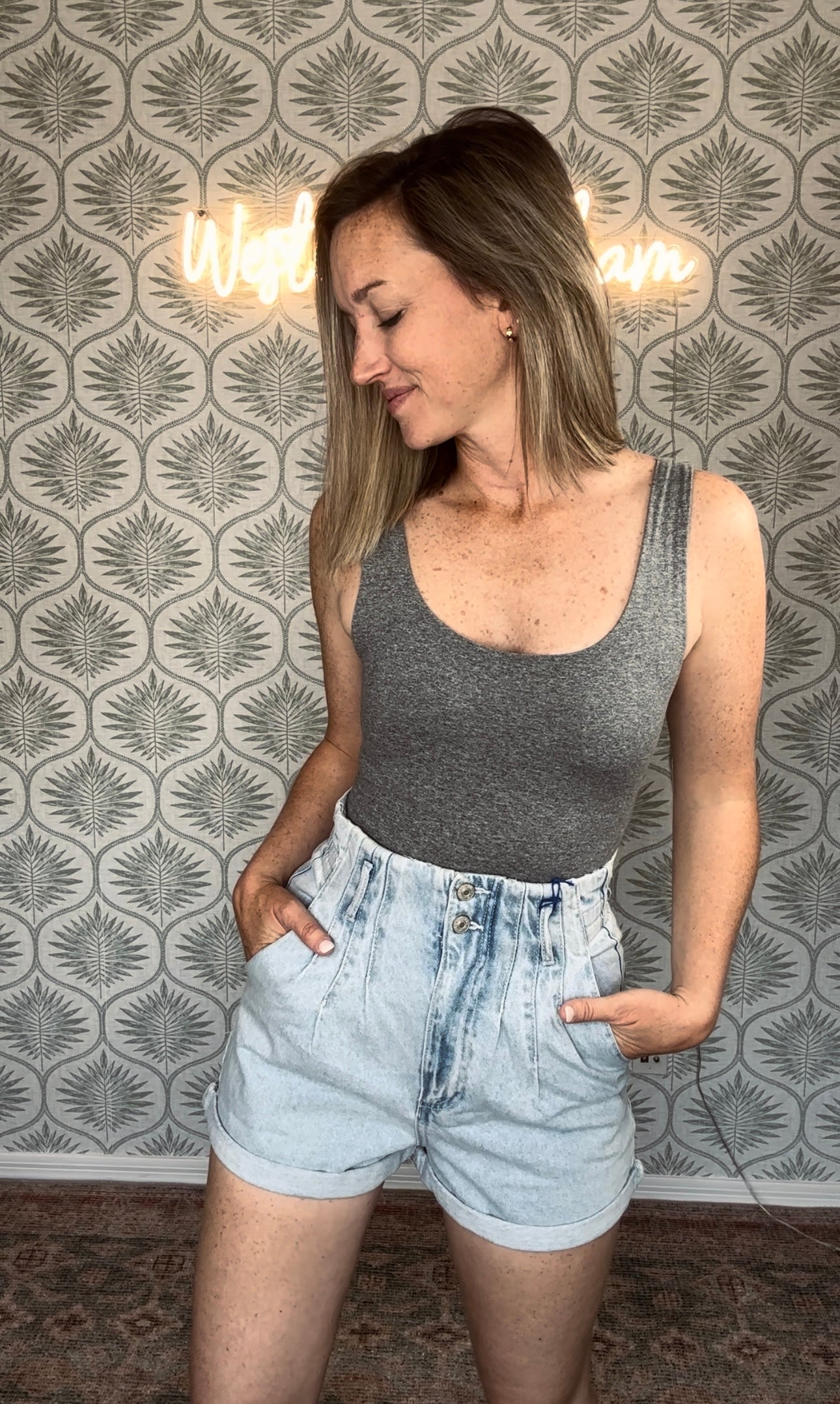 High Waisted Light Denim