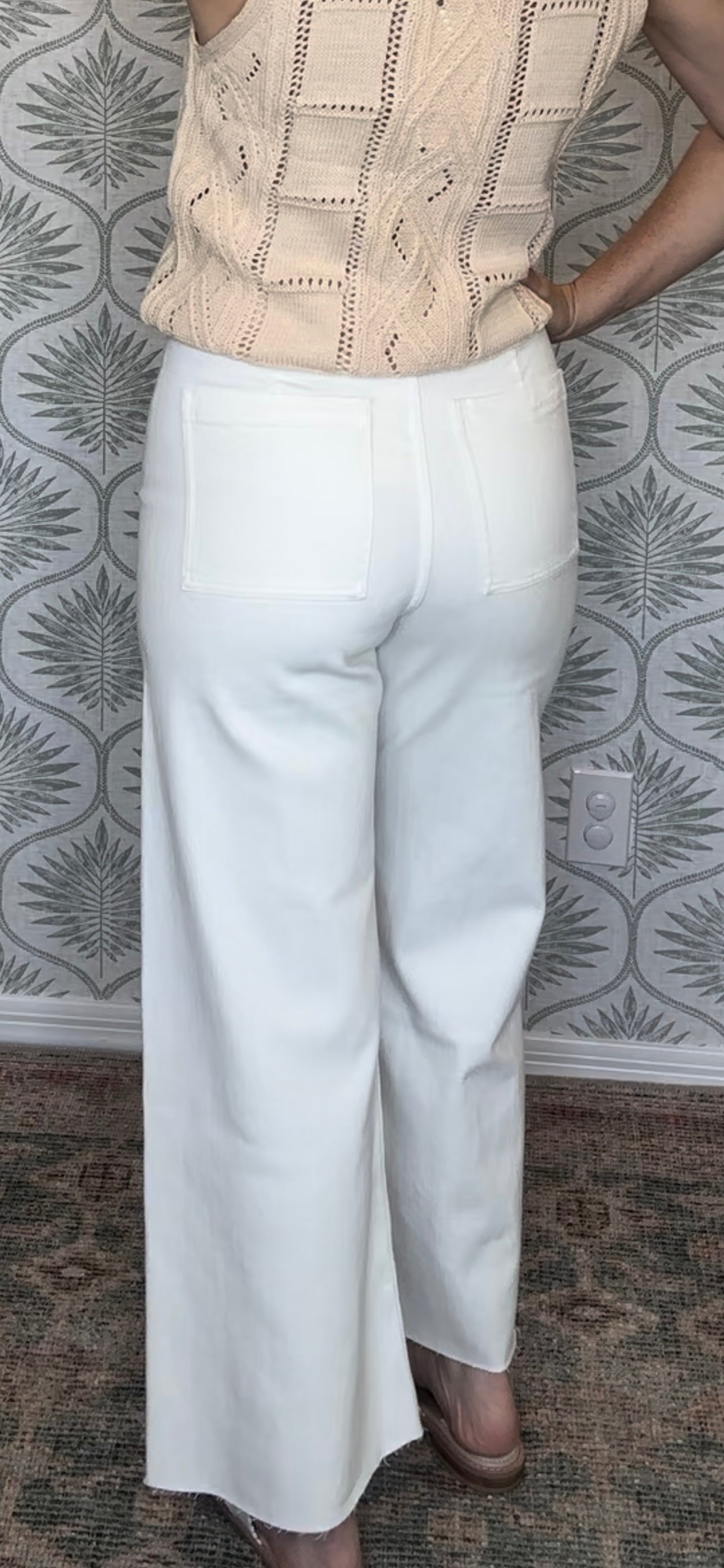 White Wide Leg Pant