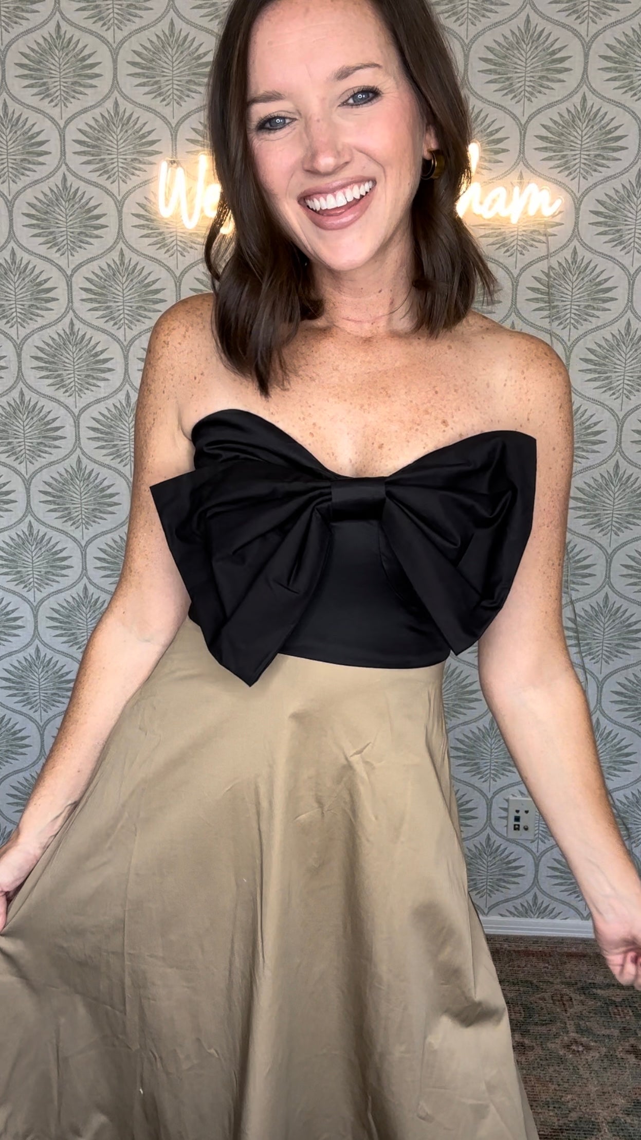 Draped Bow Dress