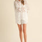 Floral Eyelet Shirt