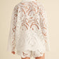 Floral Eyelet Shirt