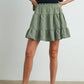 Tiered Olive Skirt