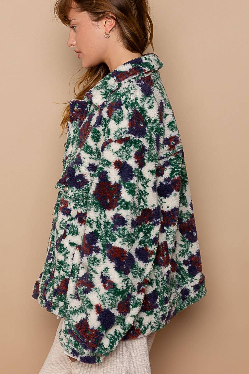 Floral Sherpa Jacket