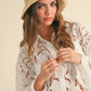 Floral Eyelet Shirt