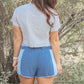 Blue Colorblock Shorts